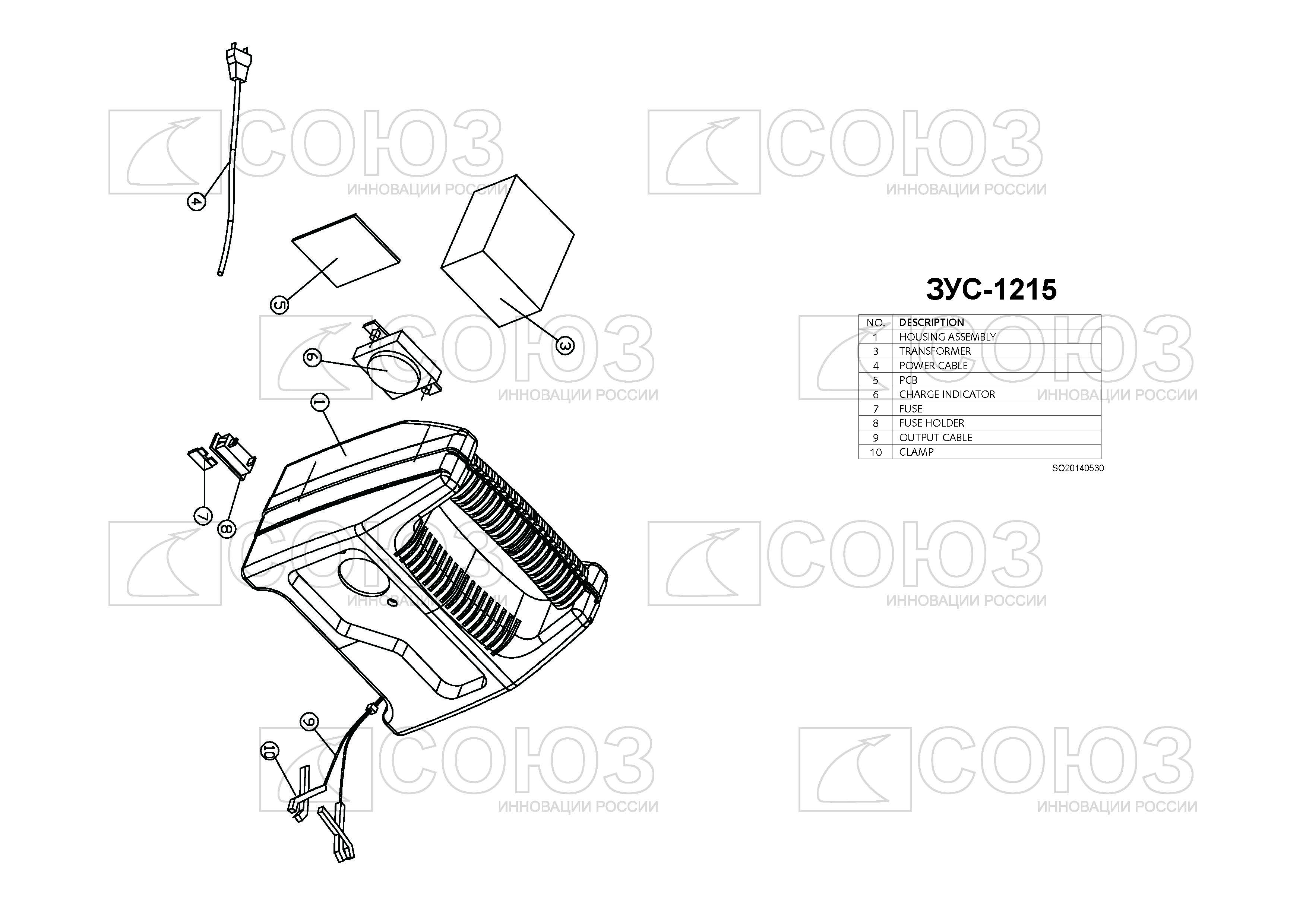 Зарядное устройство СОЮЗ ЗУС-1215 - описание, характеристики, цена .